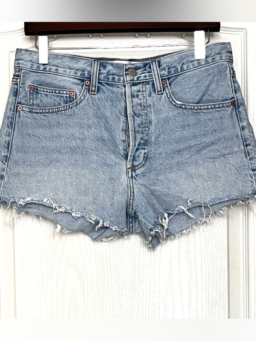 Aritzia Denim Forum The Ex-BF Hi-Rise Denim Short Size 27 Sustainable Festival